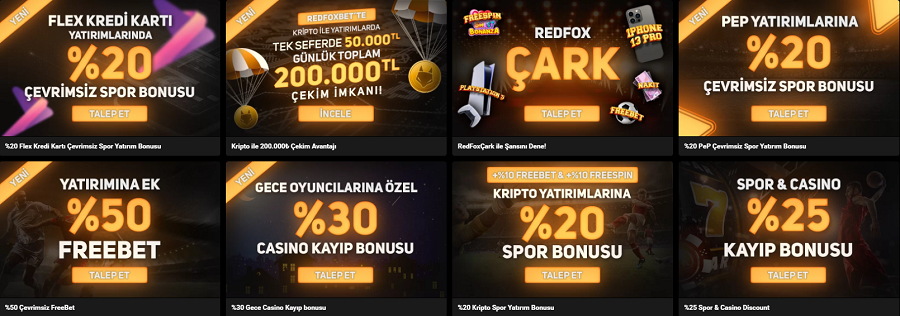 Redfoxbet-Bonusları